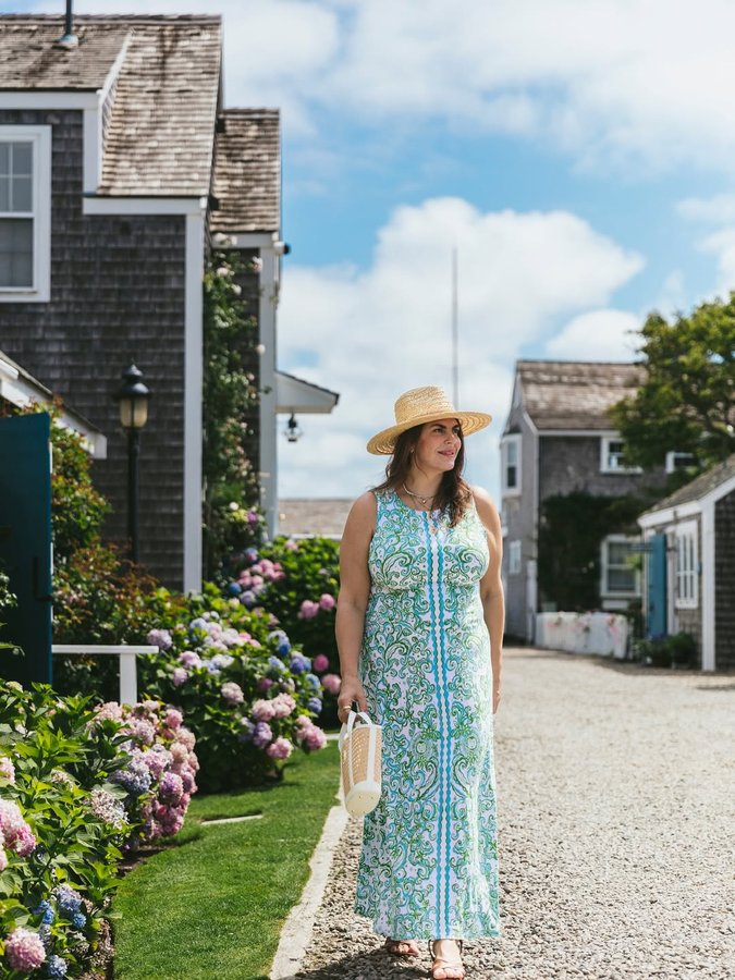 Instagram post by @katiesturino for Lilly Pulitzer. Caption reads: We shot the latest @lillypulitzer drop on....