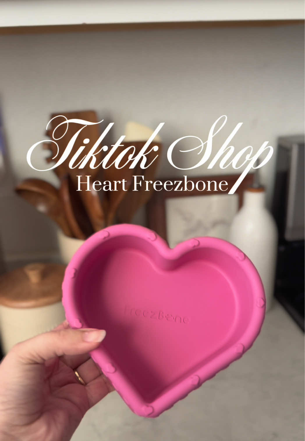 TikTok post by @milo.vizsla for Freezbone. Caption reads: @Freezbone just came out with their Freezheart....