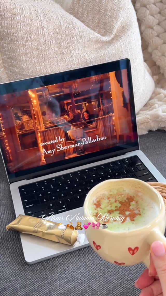 Instagram post by @byemmaleah for OLEHENRIKSEN. Caption reads: asmr autumn morning....