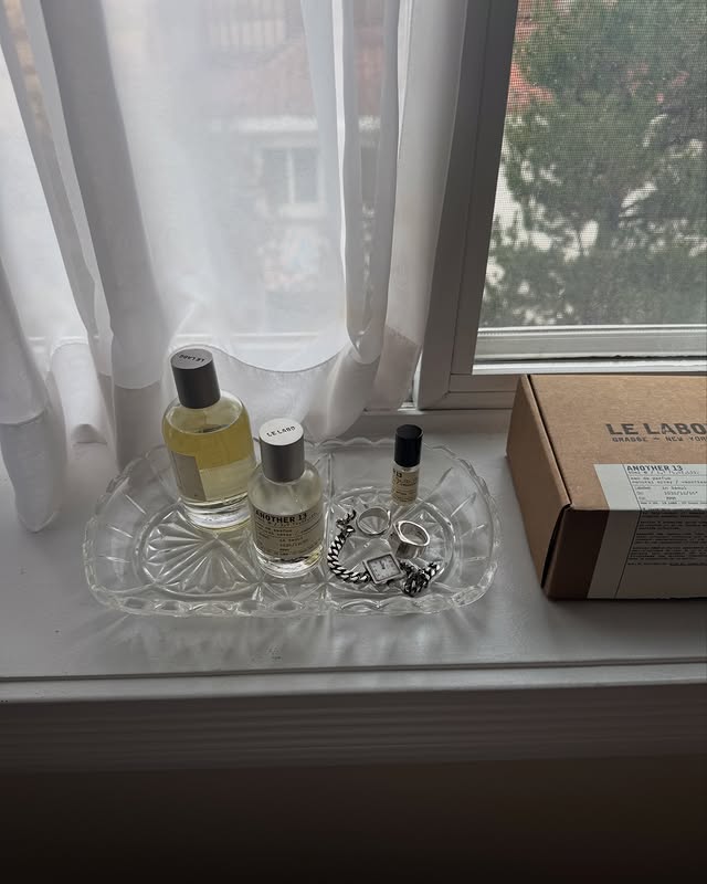 Instagram post by @180jcjcjc for Le Labo Fragrances. Caption reads: These days, Le Labo Another 13 and The Matcha 26....