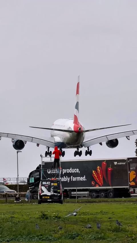 Instagram post by @elemer.aviation for British Airways. Caption reads: British Airways Airbus A380....