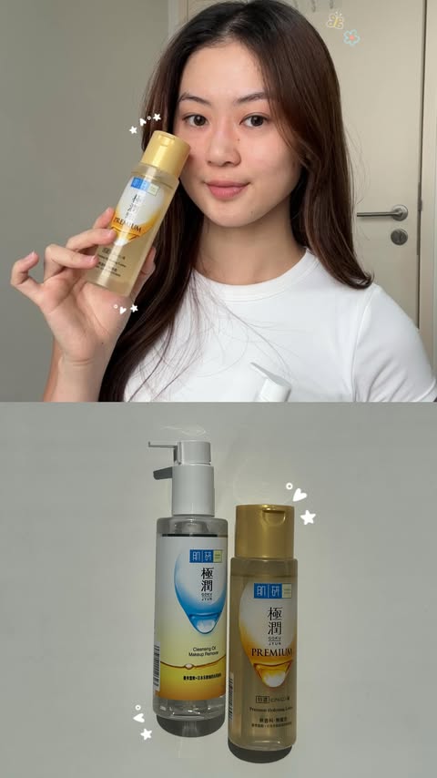 Instagram post by @_sherlynnn for Hada Labo Singapore. Caption reads: who dont love a dewy skin 🥺 too important to have....