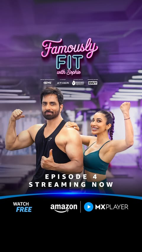 Instagram post by @sophiechoudry for MX Player. Caption reads: [...] streaming now only on Amazon MX Player for....
