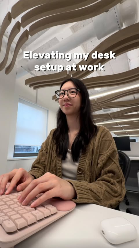 Instagram post by @nicole.chan for Logitech. Caption reads: [...] without sacrificing my wellbeing. 💻✨....