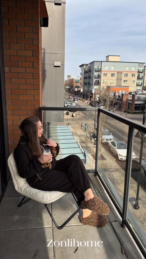 Instagram post by @m.lukianenkoo for ZONLIHOME. Caption reads: Cloud-like comfort ☁️ meets everyday....