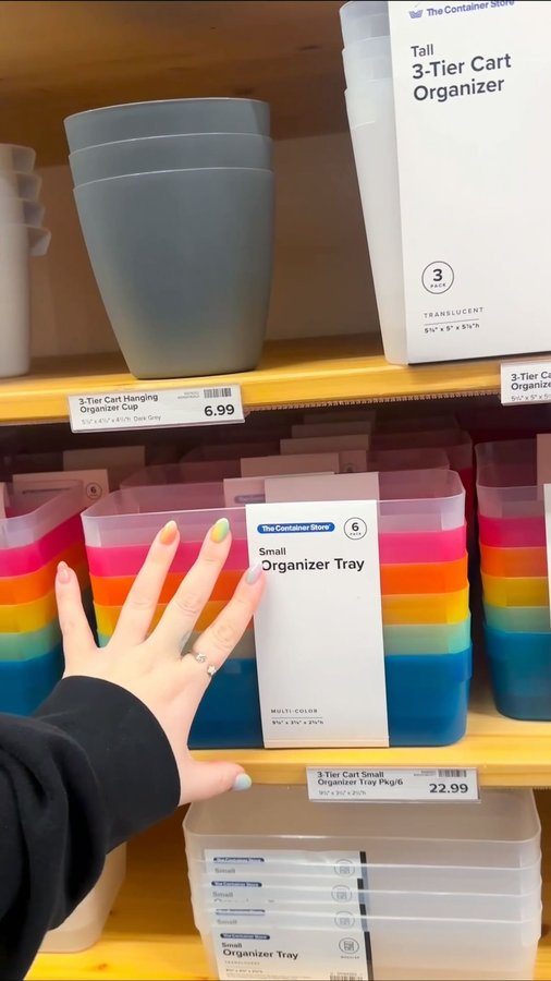 Instagram post by @zenspiredesigns for The Container Store. Caption reads: ✨I can’t wait to organize!✨ #zenspiredesigns....