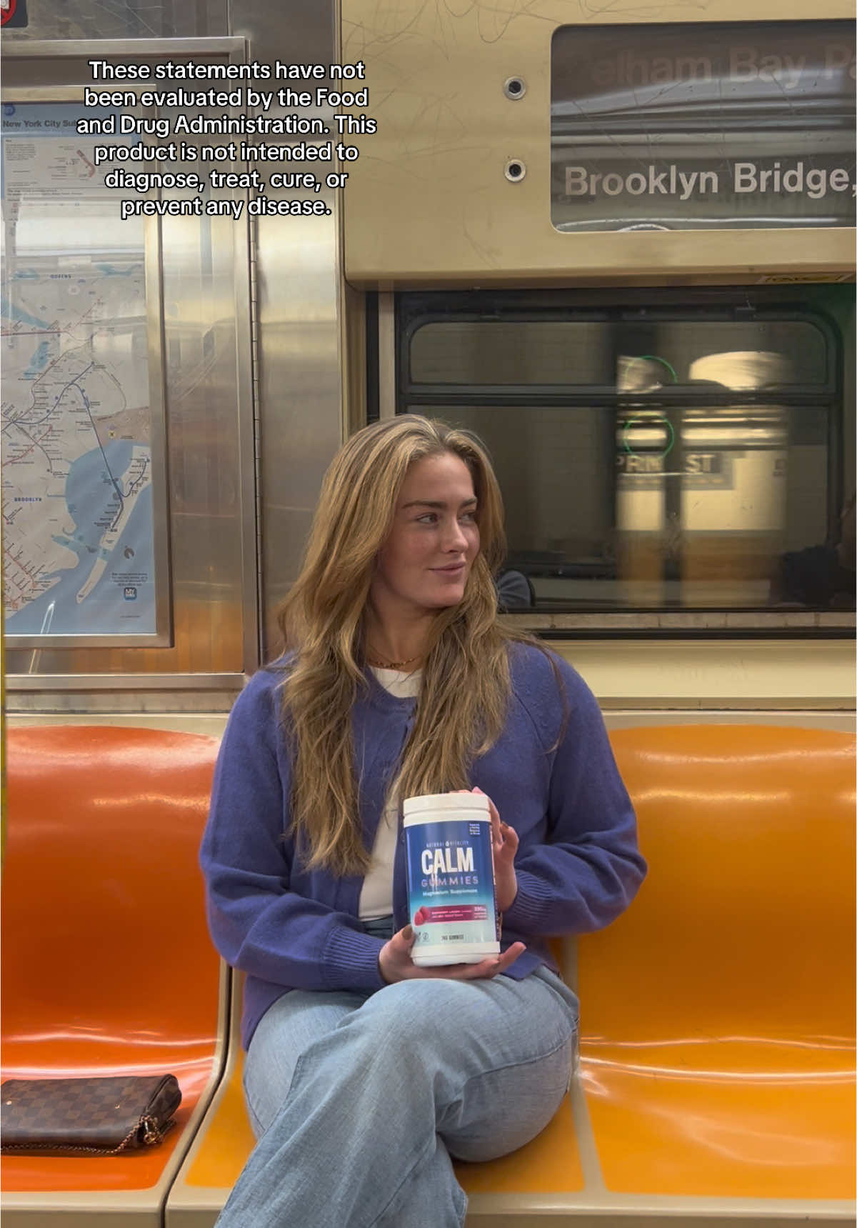 TikTok post by @isabelle.graff for Natural Vitality. Caption reads: [...] CALM their minds one day at a time @Natural....