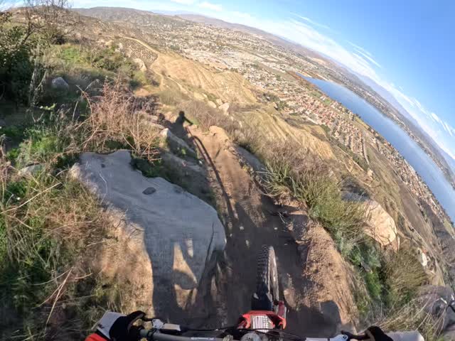 Instagram post by @nikolasnestoroff for GoPro. Caption reads: Tune in for a history lesson on this trail!....