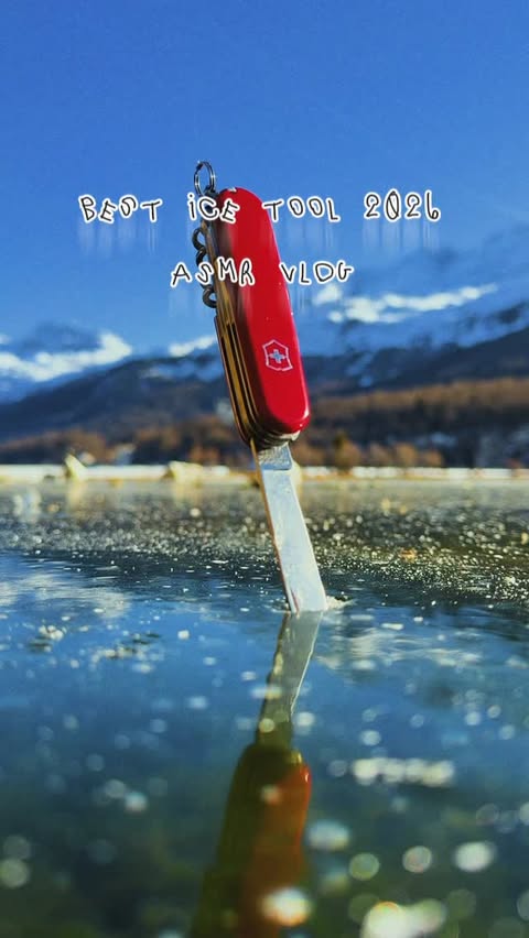 Instagram post by @michaelacarrot for Victorinox. Caption reads: [...] fo my wild ice skating adventures ❤️....