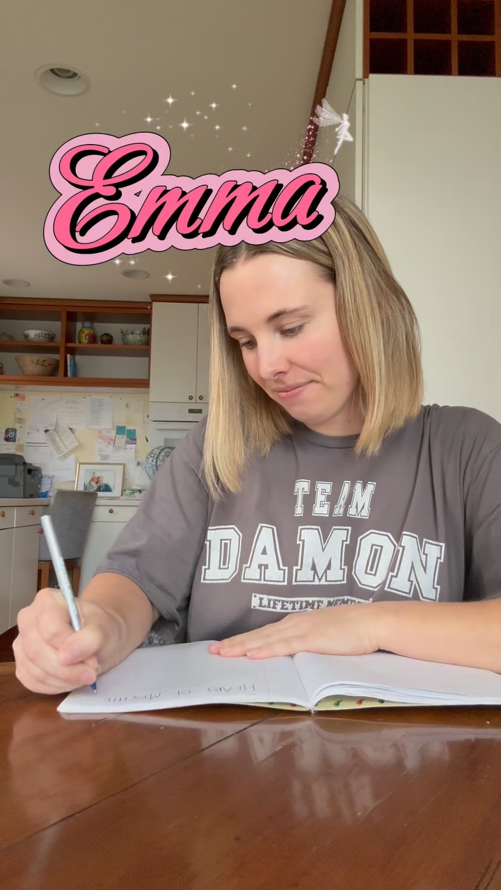 Instagram post by @emmanoyesmaybe for Wednesday Books. Caption reads: This video only took me 437 short hours to make.....