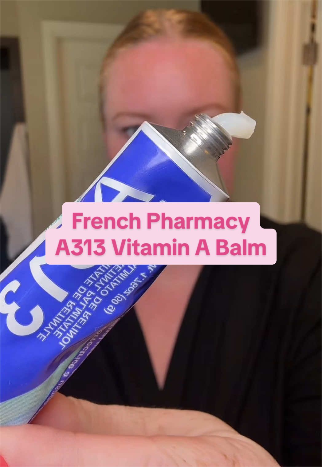 TikTok post by @casuallykelley for French Pharmacy. Caption reads: [...] of traditional retinoids, the French....