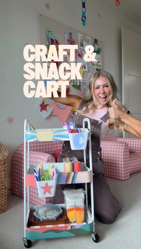 Instagram post by @rebekahmarsden for Sharpie. Caption reads: [...] & Snack Cart 💕⭐️ but make it....