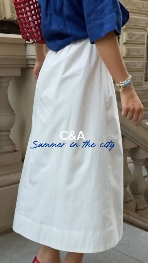 Instagram post by @nadiyalyalko for C&A. Caption reads: Summer in the city can be brutal. ☀️🥵 That’s why....