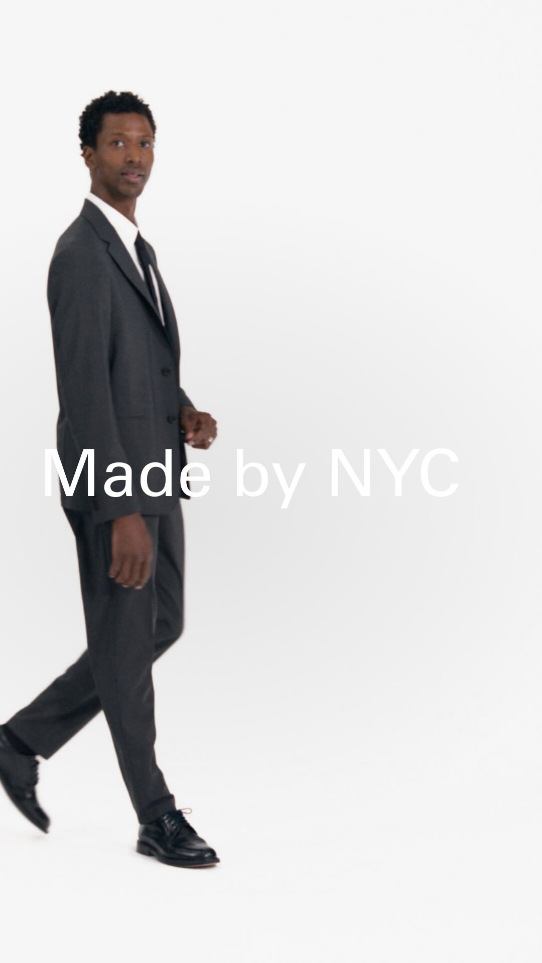 Instagram post by @calvinroyaliii for Theory. Caption reads: Made by NYC. Worn everywhere.​

Our fall....