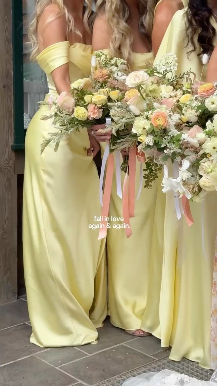 Instagram post by @nicoleamber for Birdy Grey. Caption reads: [...] wedding day because my butter yellow....