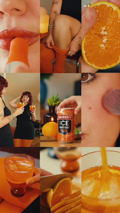Instagram post by @zigs_mom for Smirnoff. Caption reads: why not add a little orange? the new @smirnoff....