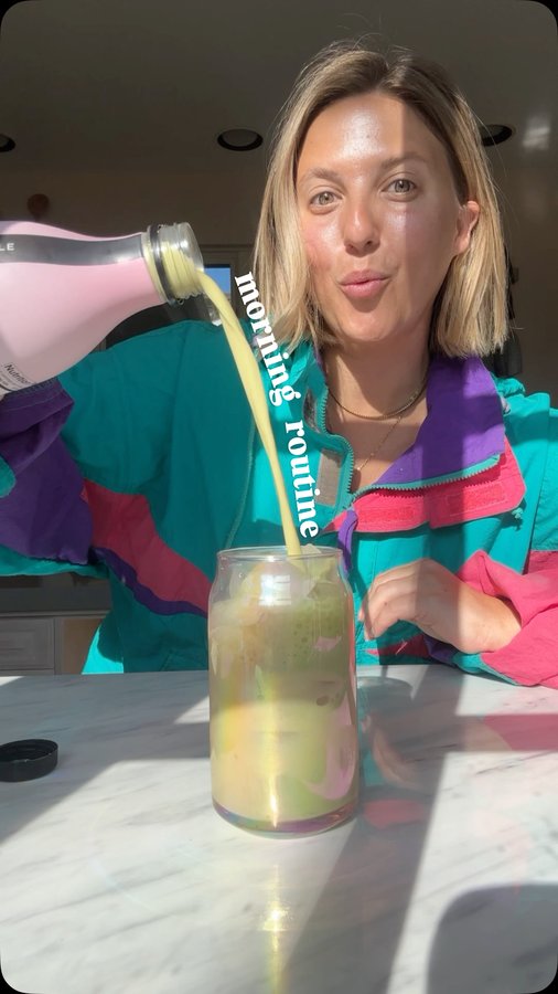 Instagram post by @chef_bai for Pop & Bottle. Caption reads: Weekday mornings complete with @popandbottle....