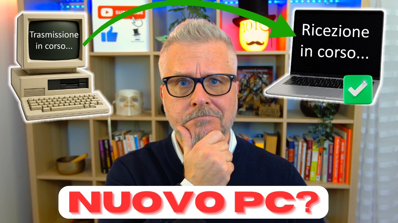 YouTube post by @gentiluomodigitale for NordPass. Caption reads: How Technicians Migrate Data from PC to PC Without....