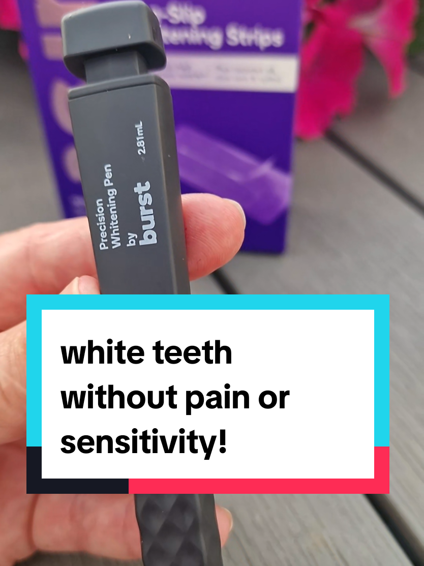 TikTok post by @izadziuba2 for Burst Oral Care. Caption reads: [...] #whitening #flashsale @BURST Oral Care....