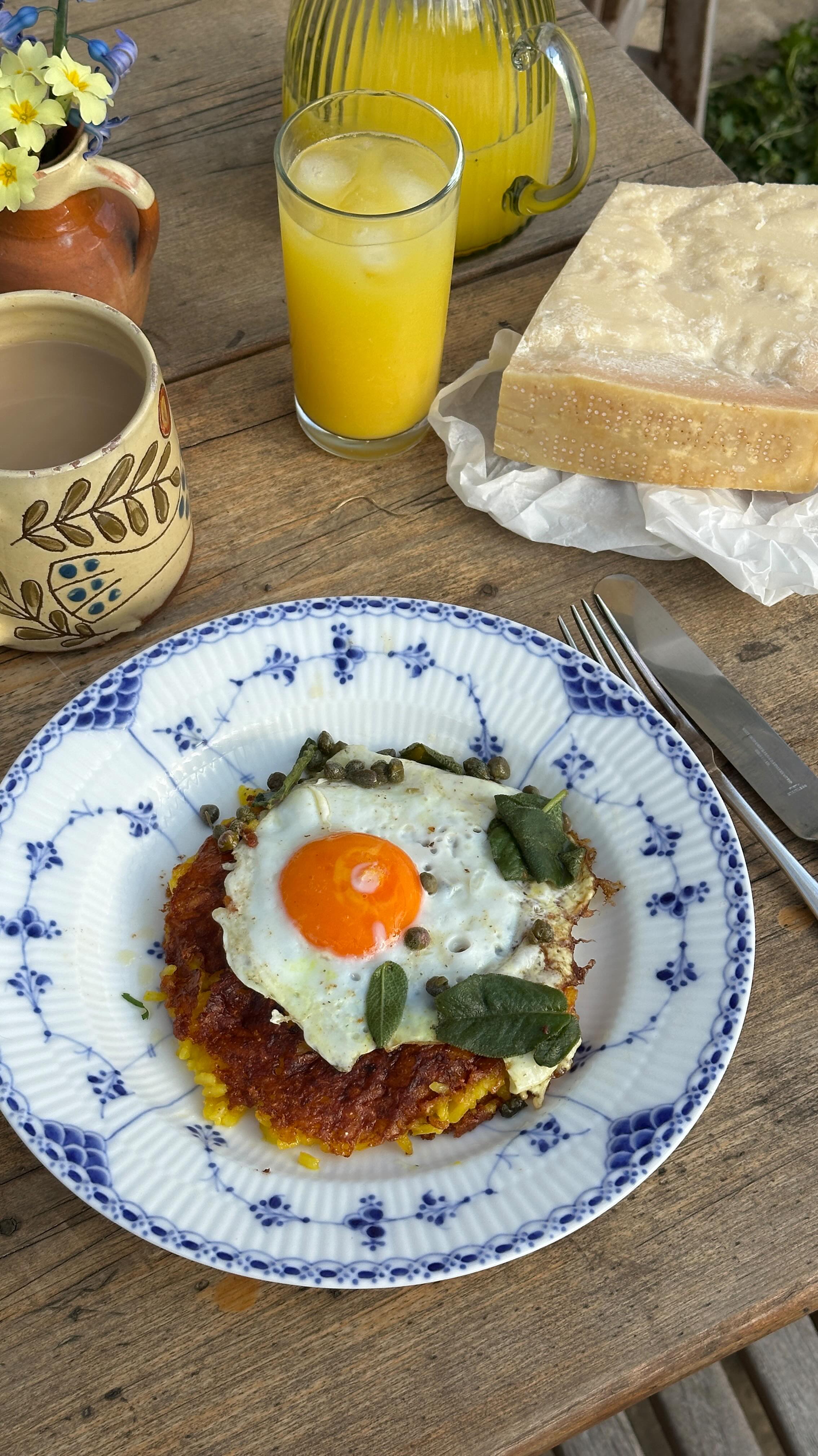 Instagram post by @rosiemackeanpastaqueen for Parmigiano Reggiano. Caption reads: #Ad If you love Risotto, then you will love this....