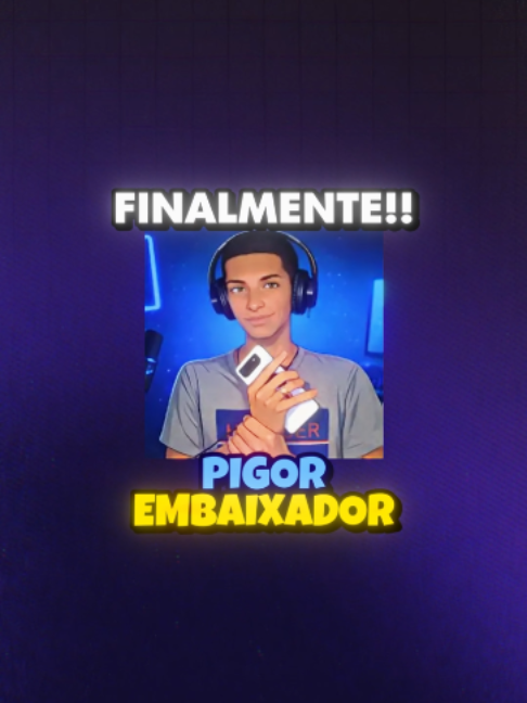TikTok post by @1pigor for Strike. Caption reads: virei embaixador do blood strike - pigor....