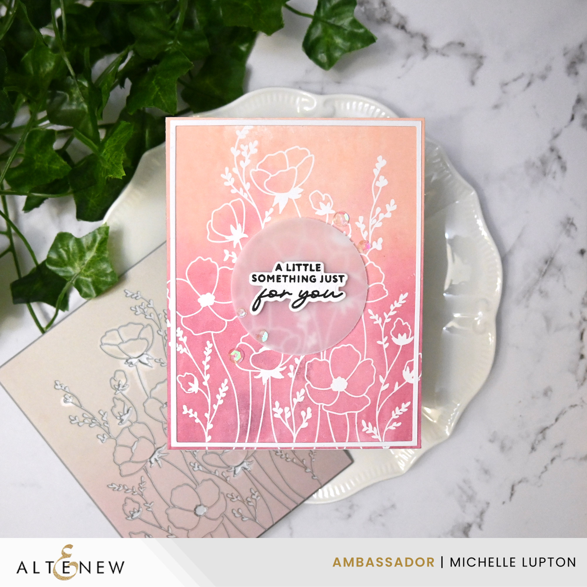 Instagram post by @michelle_lupton for Altenew. Caption reads: (Ad:Altenew Ambassador) Today, I'm sharing another....