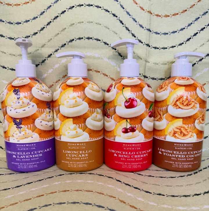 Instagram post by @queenofthegirlgeeks1 for QVC. Caption reads: [...] Cupcake Hand Soap! Join @harryslatkin on....