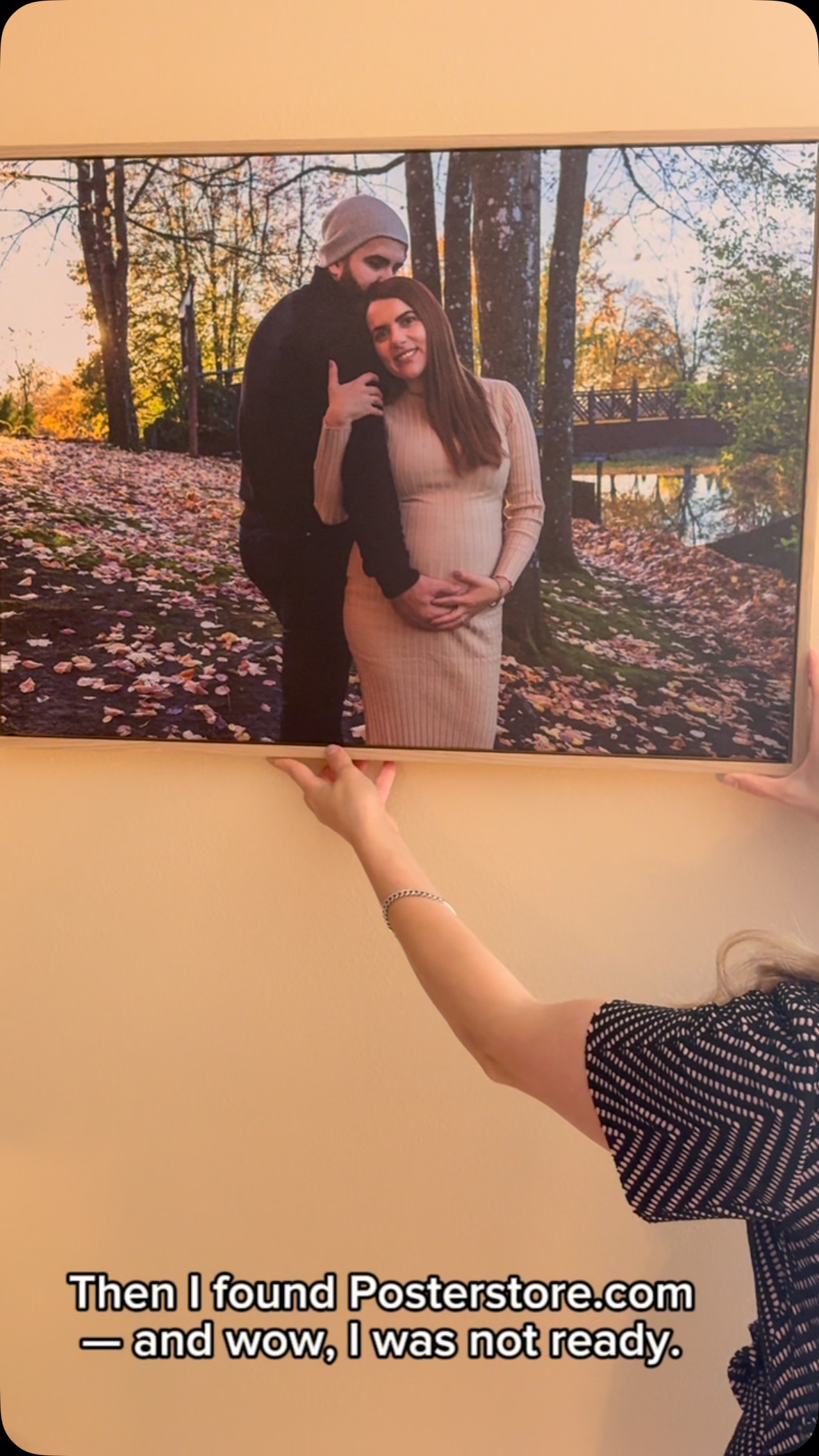 Instagram post by @ellanovel_pnw for Poster Store. Caption reads: 🖼️✨ Transform your walls, transform your space.....