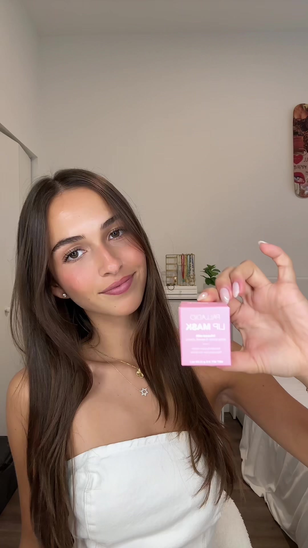 TikTok post by @sofbraun for Palladio Beauty. Caption reads: Trying on all of @Palladio Beauty new....