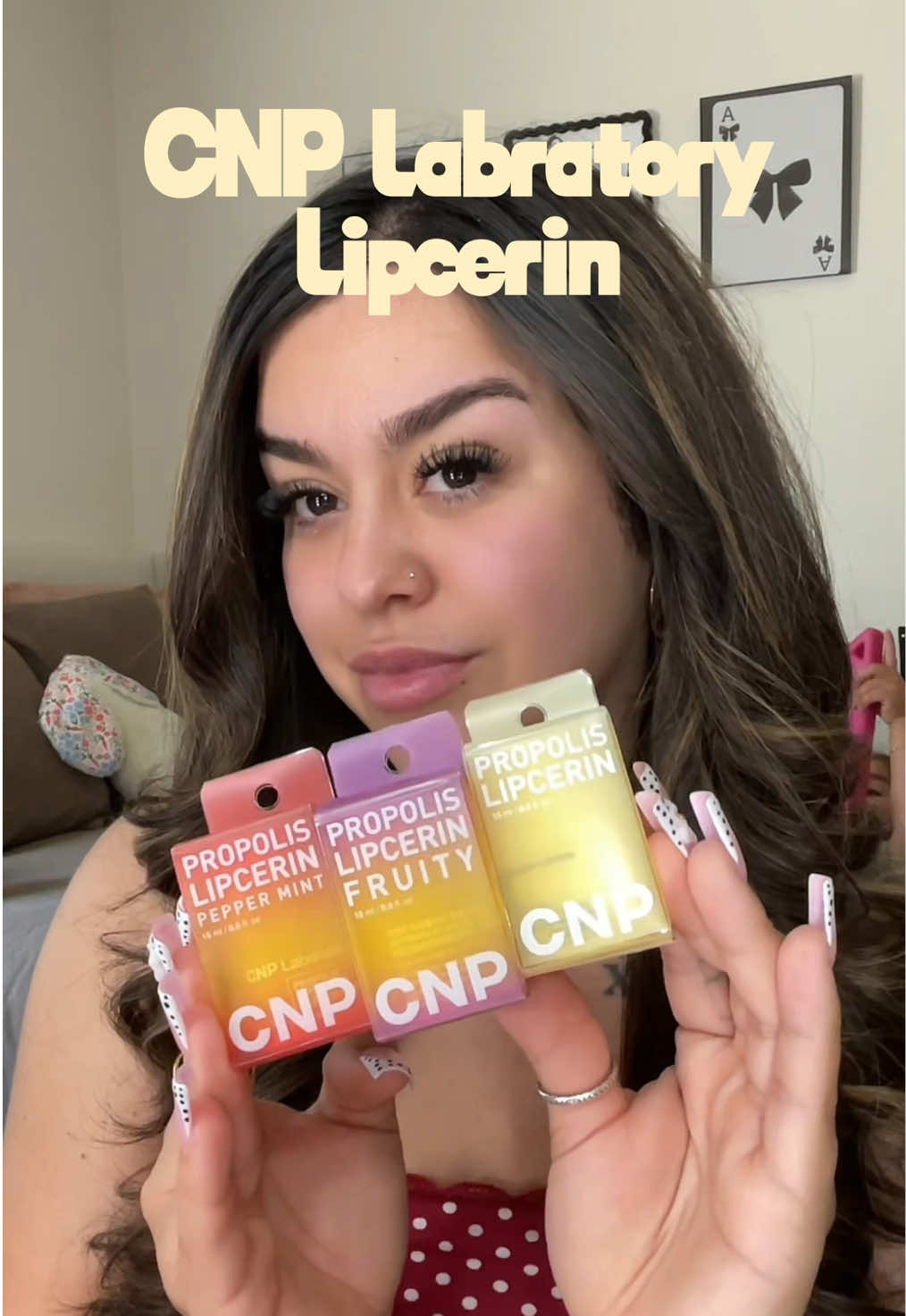 TikTok post by @stephssocute for CNP Laboratory US. Caption reads: CNP Labratory did not come to play with these....