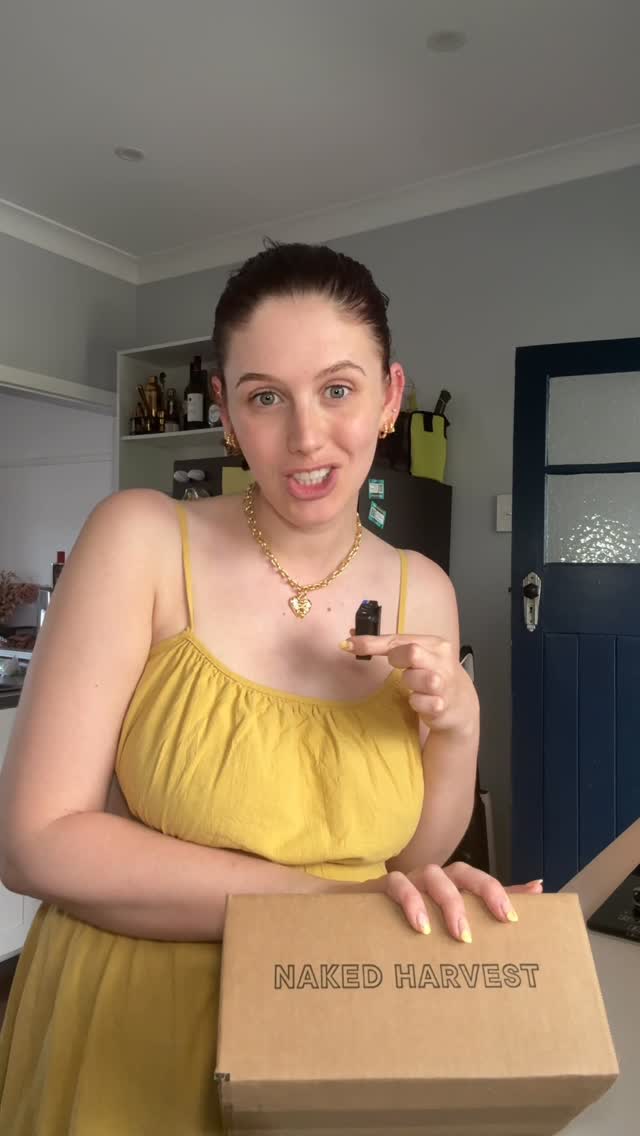 Instagram post by @bellsmessina for Naked Harvest Supplements. Caption reads: You guys know I live for a good ‘special drink’ to....