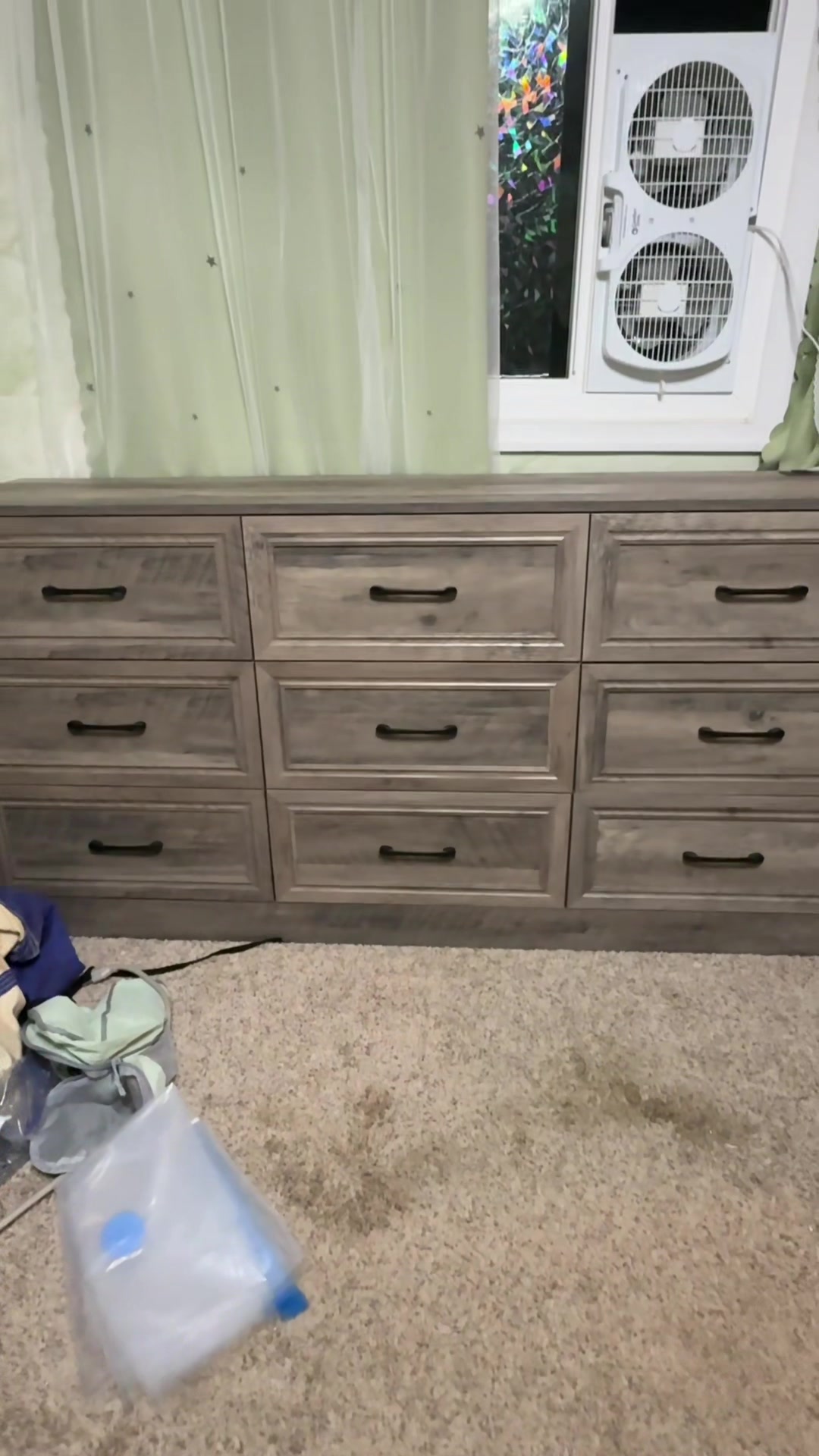 TikTok post by @janetweyers for Vabches. Caption reads: #dresser @Vabches.US #bedroomfinds #furniture....