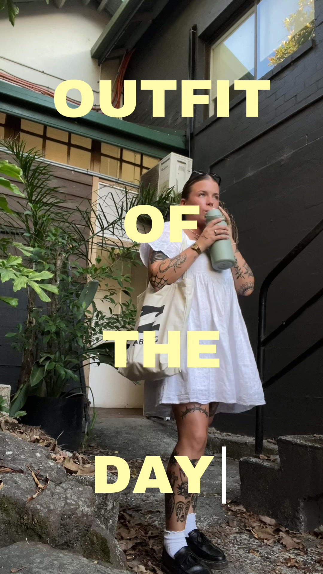 TikTok post by @luckkysoul for Atolea Jewelry. Caption reads: got my hands tattooed the other day 🥹⭐️  dress:....