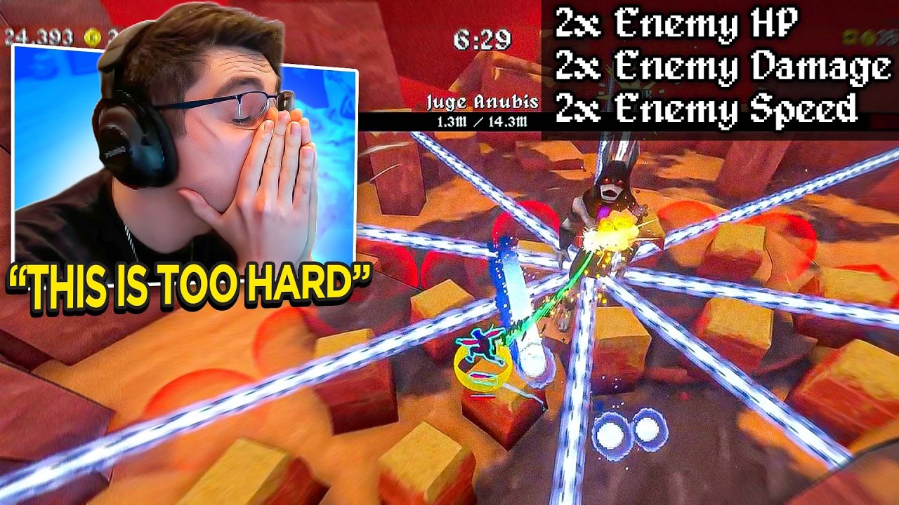 YouTube post by @shroud for Logitech G. Caption reads: BEATING THE HARDEST CHALLENGE IN MEGABONK.