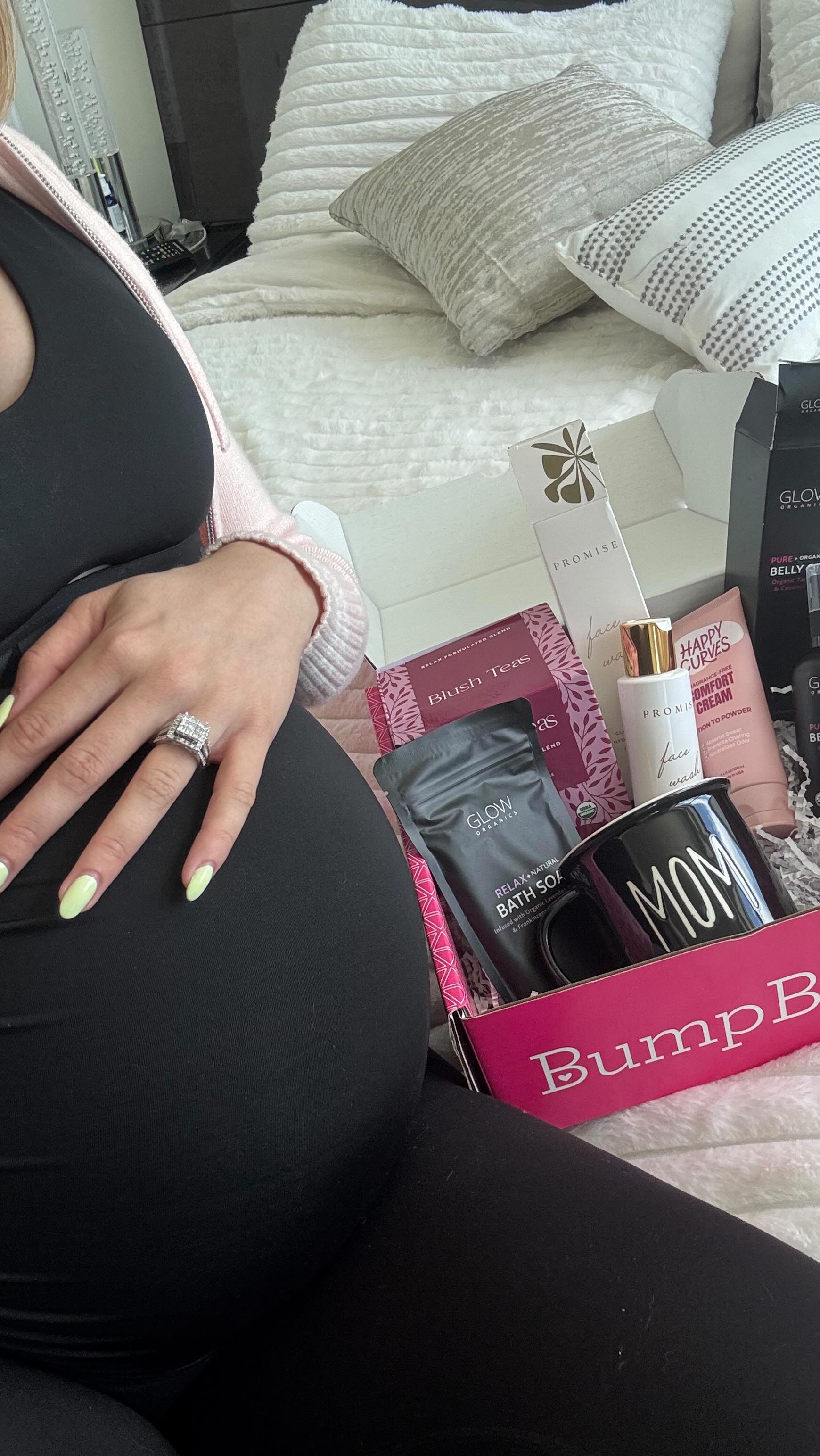 Instagram post by @stephany_granado for Bump Boxes. Caption reads: Favorite subscription box so far😍.