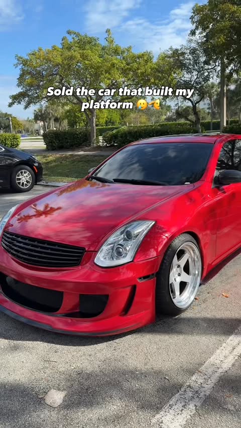 Instagram post by @vq.bella for Street Aero. Caption reads: Selling the car that made me, to build the car I....