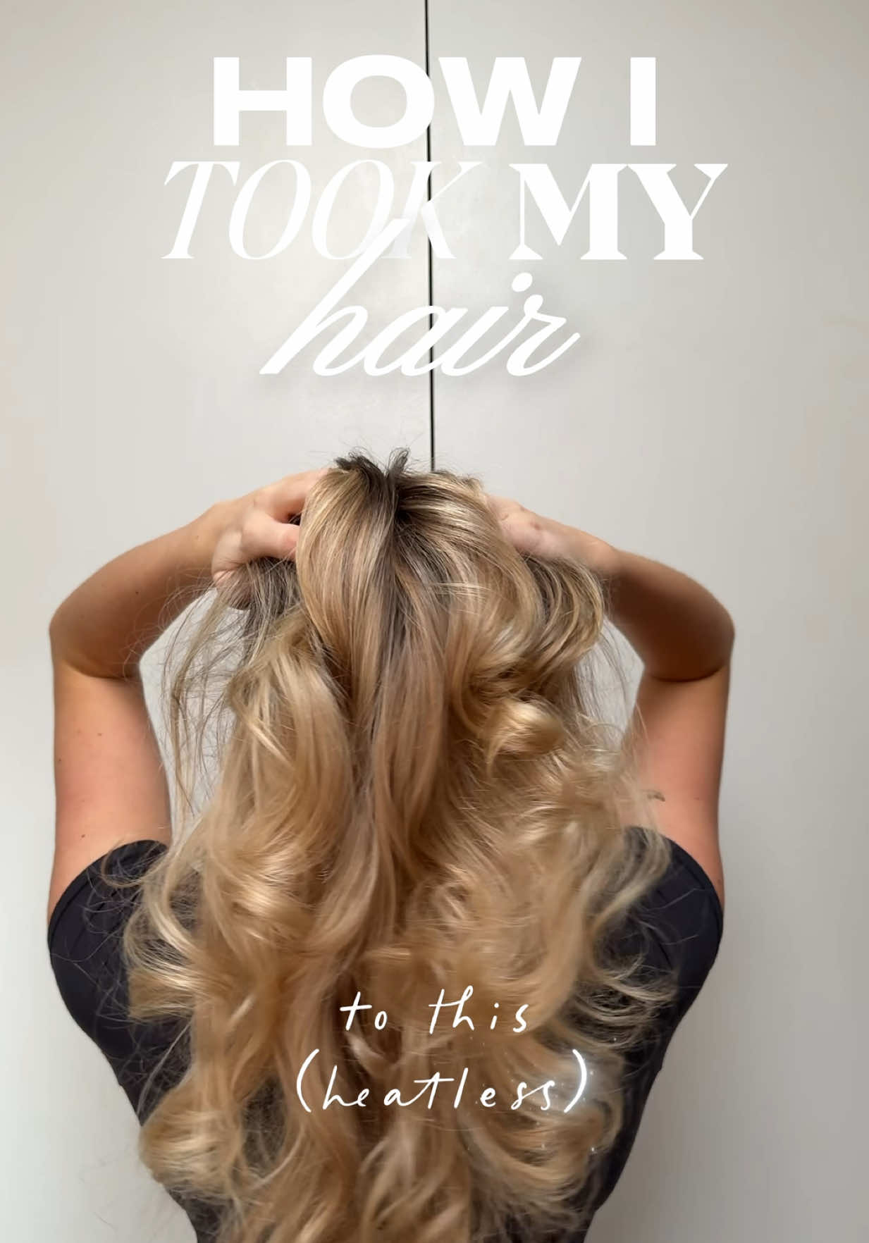 TikTok post by @isseymaguire for BeautyWorks. Caption reads: How to perfect the perfect overnight blowout with....