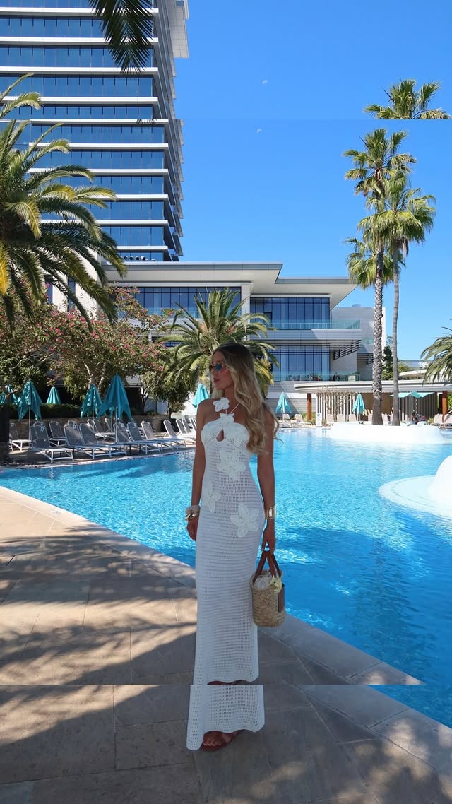 Instagram post by @montanacriddle for Crown Hotels. Caption reads: Home away from home 🩵 @crownperth @crownhotels....