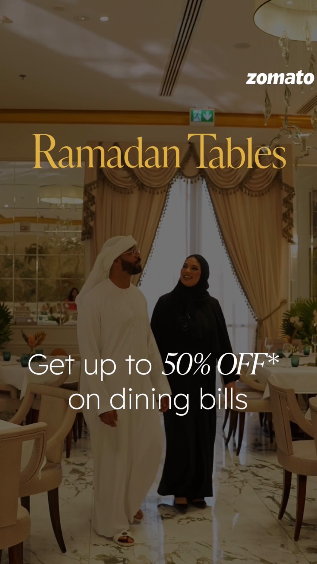 Instagram post by @dubaieats for Zomato. Caption reads: Your Guide to Iftar & Suhoor starts Here!....
