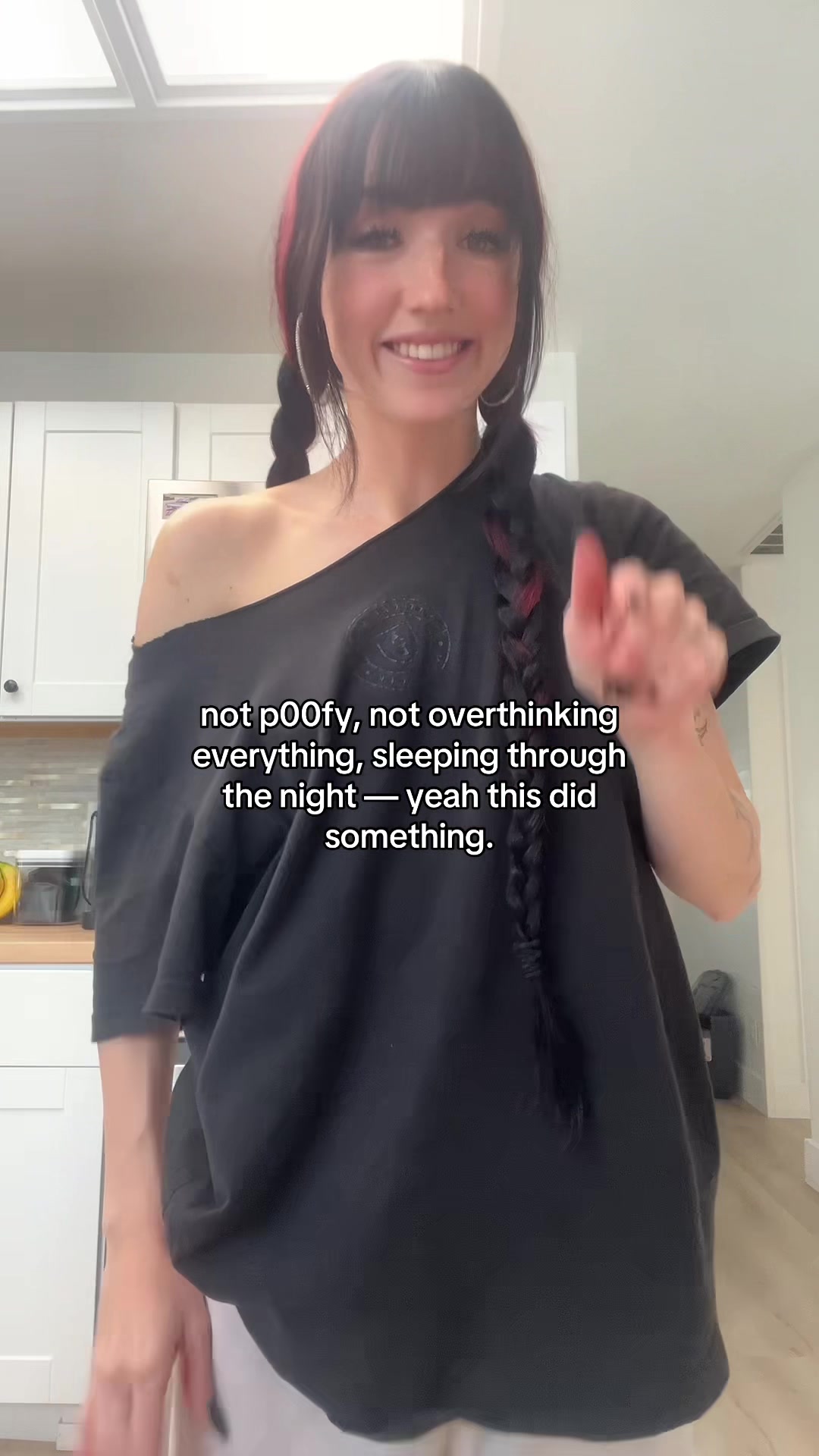 TikTok post by @violetsshops for drinknello. Caption reads: this drink quite literally saved me #cortisol....