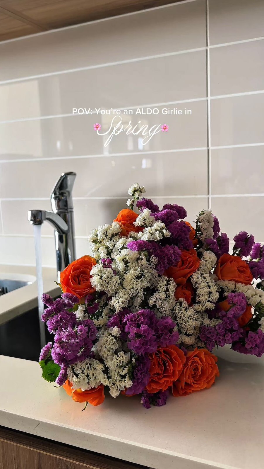 Instagram post by @sash_lives_life for ALDO Shoes. Caption reads: Spring day the right way 🌺 @sash_lives_life Is....