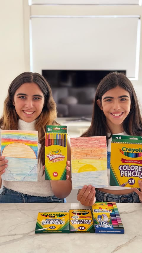 Instagram post by @yvonne.sokias for Crayola. Caption reads: We’ve just entered the Big W & Crayola competition....