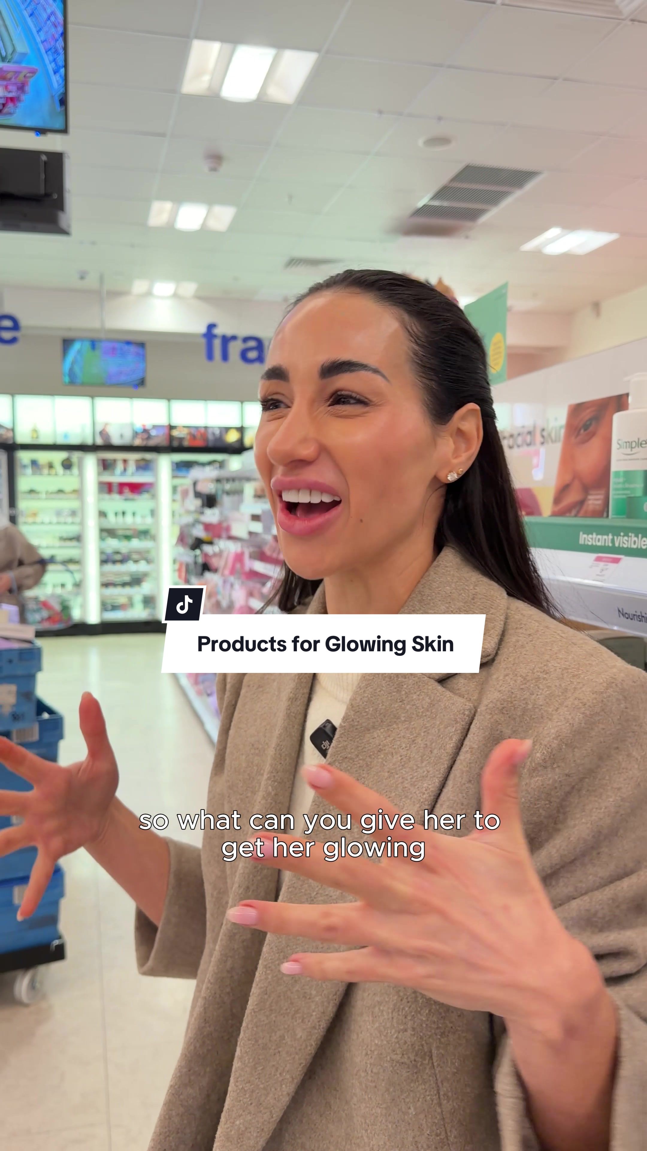 TikTok post by @dr.nora.uk for Naturium. Caption reads: Let’s get you glowing ✨ @Naturium #skincaretips....