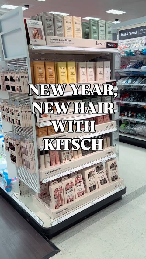 Instagram post by @totargetigo for Kitsch. Caption reads: #ad New Year, New Hair with Kitsch! So excited....