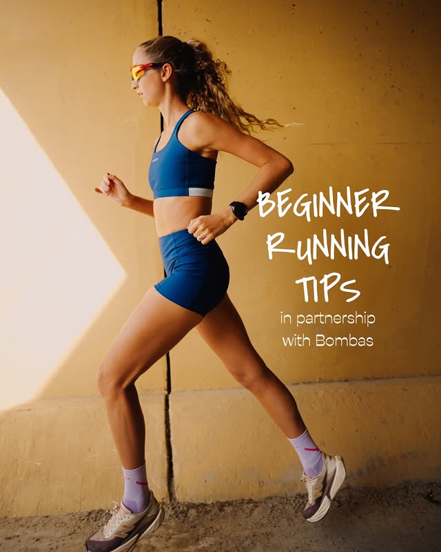 Instagram post by an influencer for bombas. Caption reads: [...] beginner tips with my favs @bombas 🫶🏼😌 I....