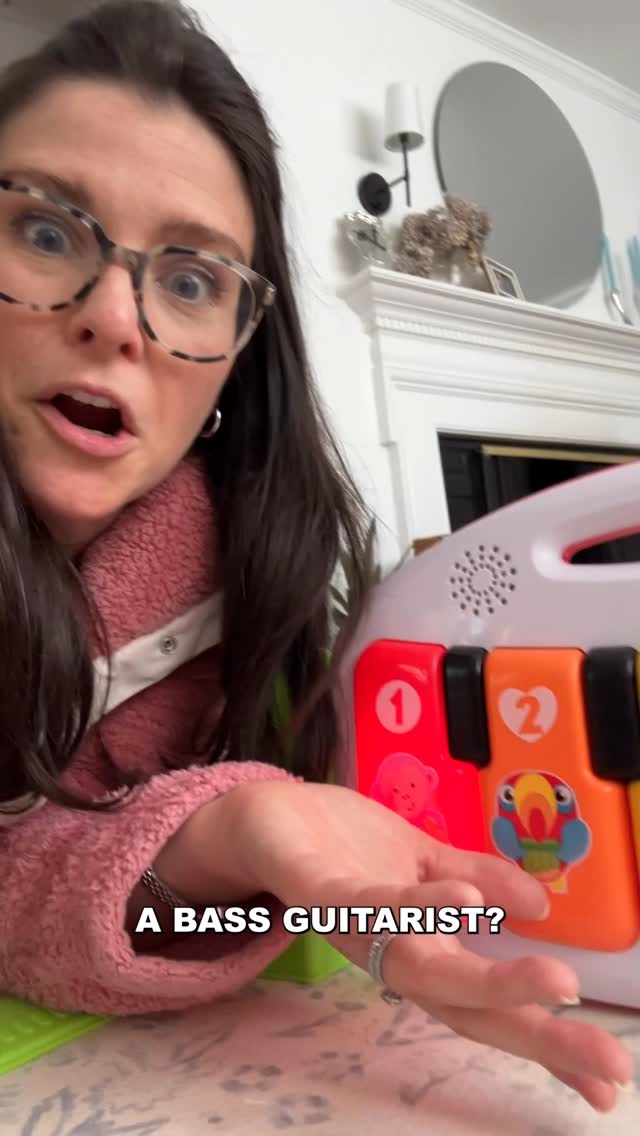 Instagram post by @shannonfiedler13 for Fisher-Price. Caption reads: Fisher-Price please I need the backstory.