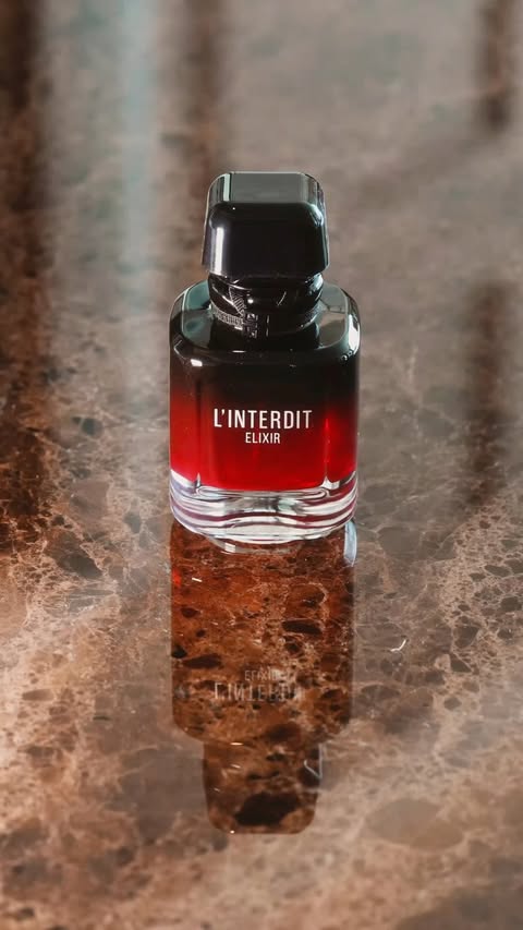 Instagram post by @nadabaeshen for Givenchy Beauty. Caption reads: [...] scent, L’Interdit Elixir by Givenchy Beauty....