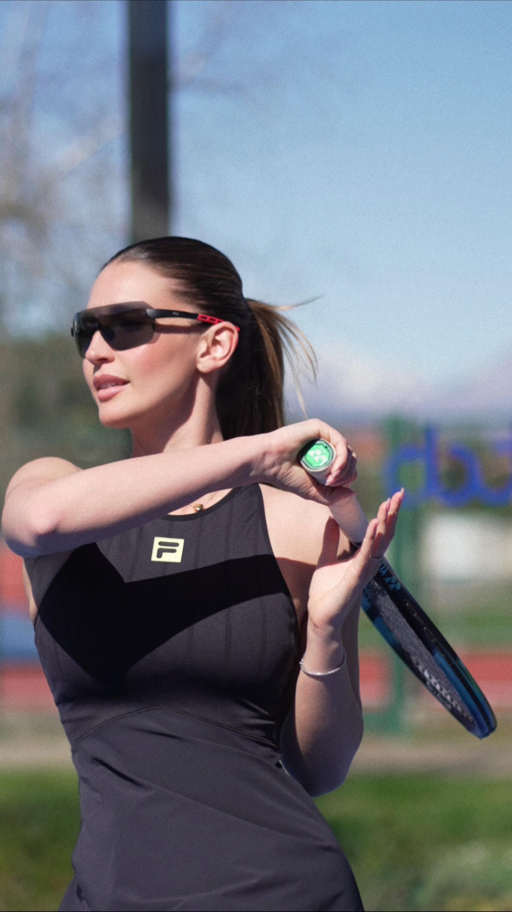 Instagram post by @susannagiovanardi for Fila. Caption reads: Movement. Focus. Freedom.
On and off the court....