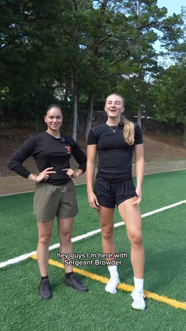 Instagram post by @alyssa_ustby for Marines. Caption reads: I had an amazing opportunity to interview Sergeant....