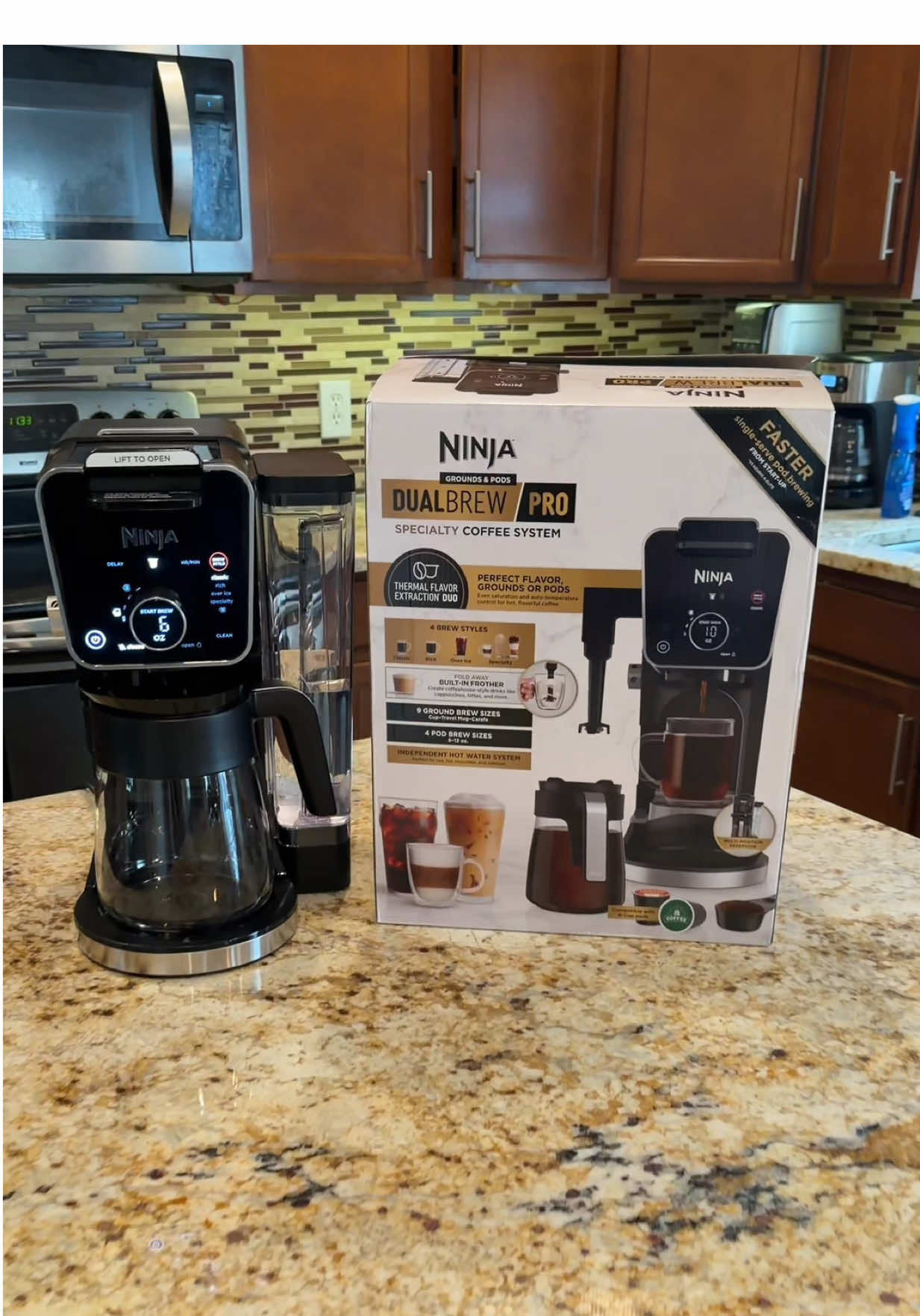 TikTok post by @jh.creates for QVC. Caption reads: [...] #coffee #tiktokshopcreatorpicks @QVC, Inc .